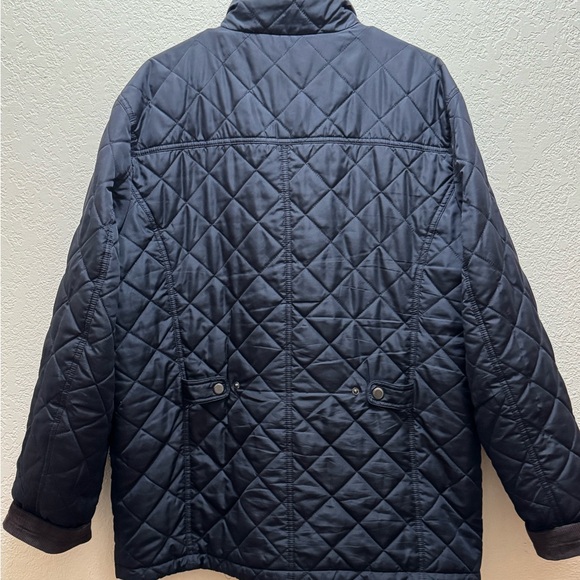 London Fog Men’s Quilted Jacket Navy Blue Size L - Picture 8 of 8